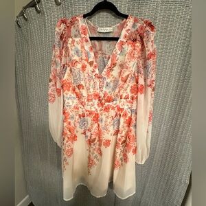 Floral Petal & Pup Dress- Sz XL